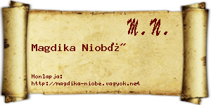 Magdika Niobé névjegykártya